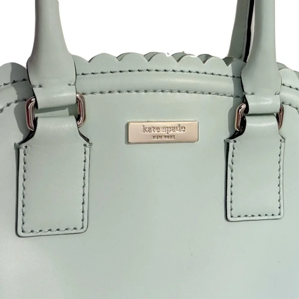 Kate Spade Bag and Dust Bag Lilac Road Marguerite Mint Scalloped Edge